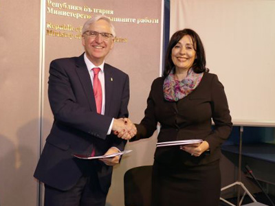 Ron Ton, director Clingendael Academy and Mrs. Tanya Mihaylova, Director of the Bulgarian Diplomatic Institute