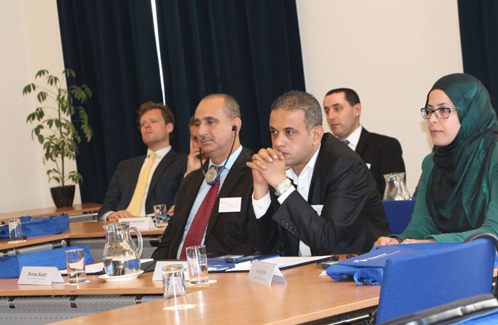 Diplomats from Arab countries during one of the lectures