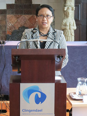Former Ambassador to the Netherlands and current Minister of Foreign Affairs of Indonesia, Her Excellency Retno Marsudi