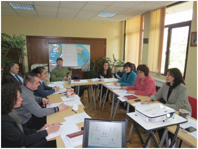 Participants of the BDI during their workshop'