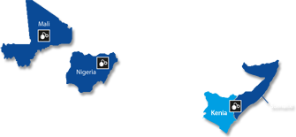 Mali, Kenia, Somalië, Nigeria