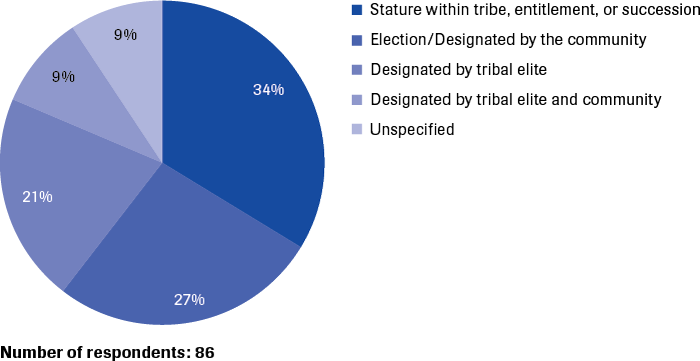 Mode of accession of the Nigerien respondents in the six municipalities studied