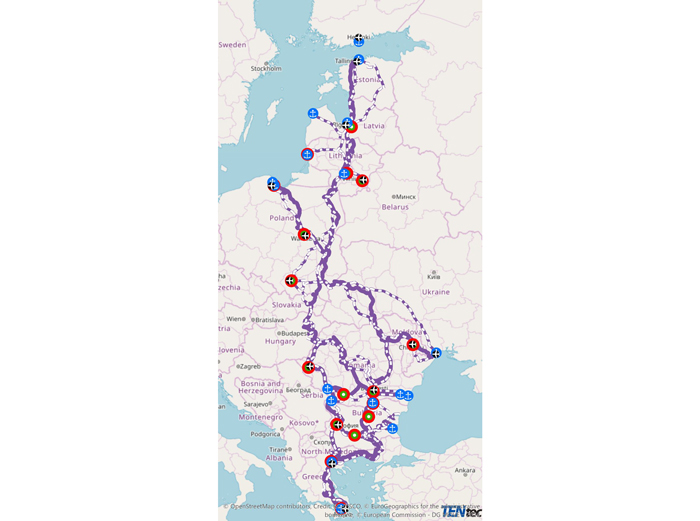 The Baltic–Black Sea–Aegean corridor