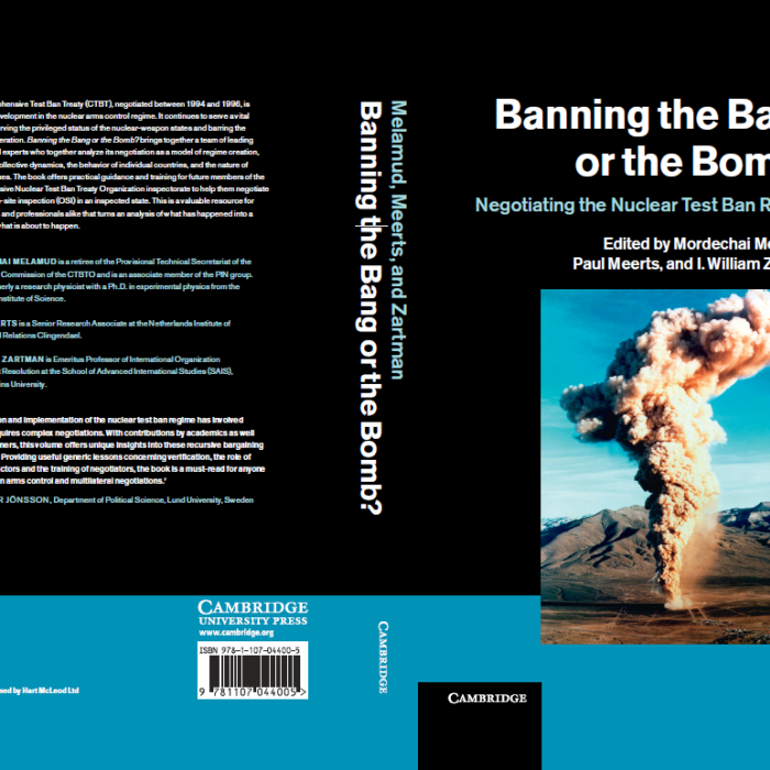 New negotiation book: Banning the bang or the bomb. 
