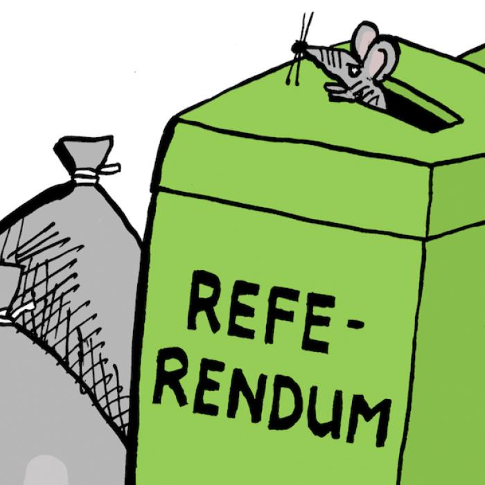 Moge al die referenda in de vuilnisbak eindigen