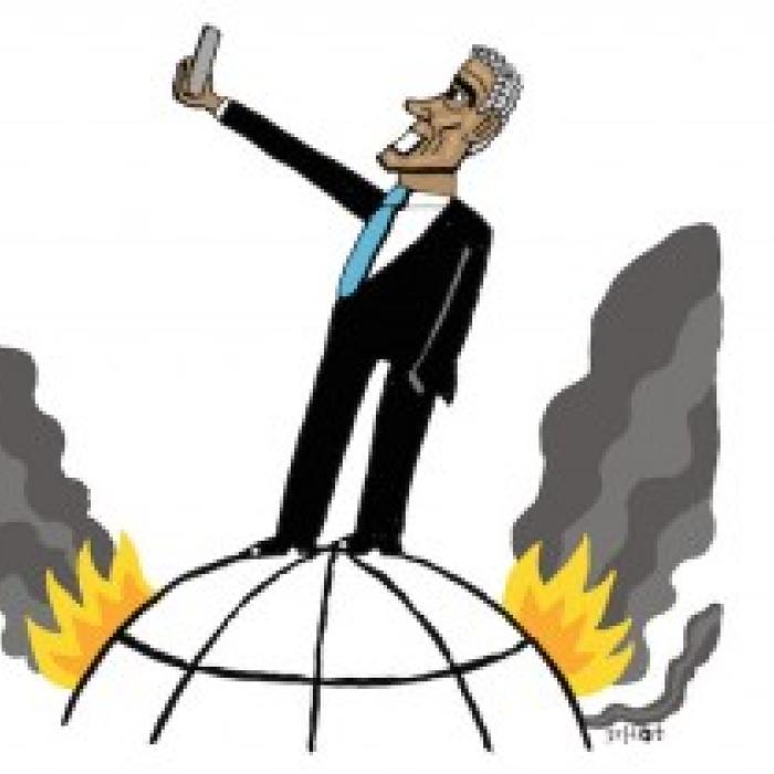 Obama staat er fraai op, vindt Obama