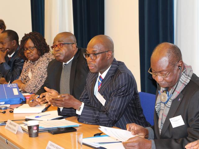 ECOWAS and African Union mediators connecting in a joint training