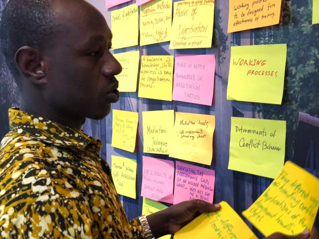 Training of trainers for insider mediators