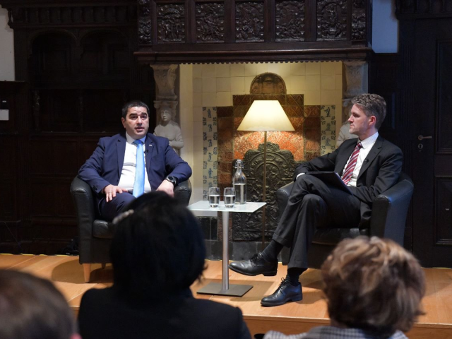  Visit by chairman of the parliament of Georgia on EU perspective