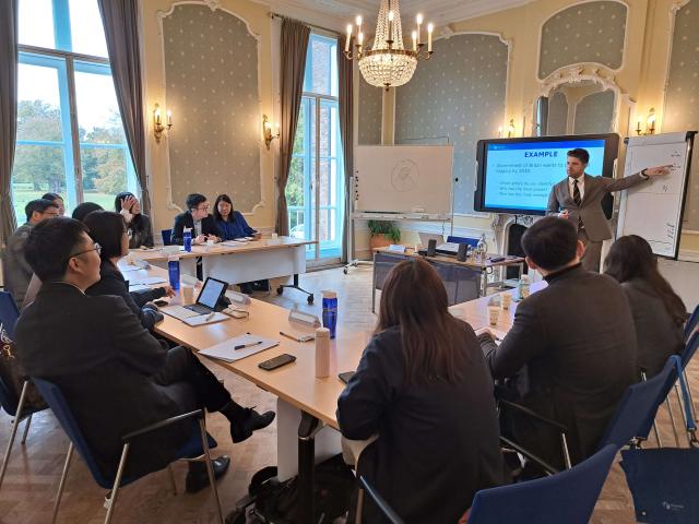 Fostering connections during seminar for Chinese diplomats