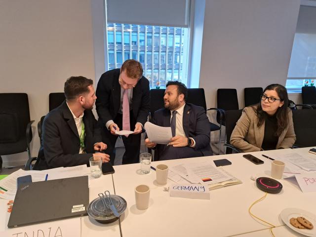 Training newly elected members of the UN Security Council 2025-2026, October 2024 in New York.