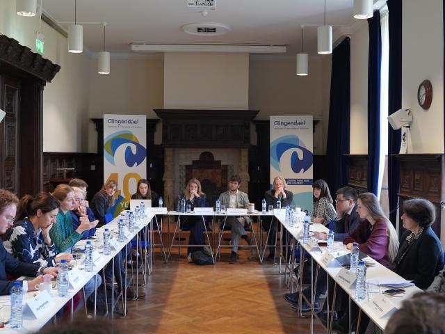 Ukrainian and Russian human rights lawyers and a Nobel Peace Prize laureate visit Clingendael